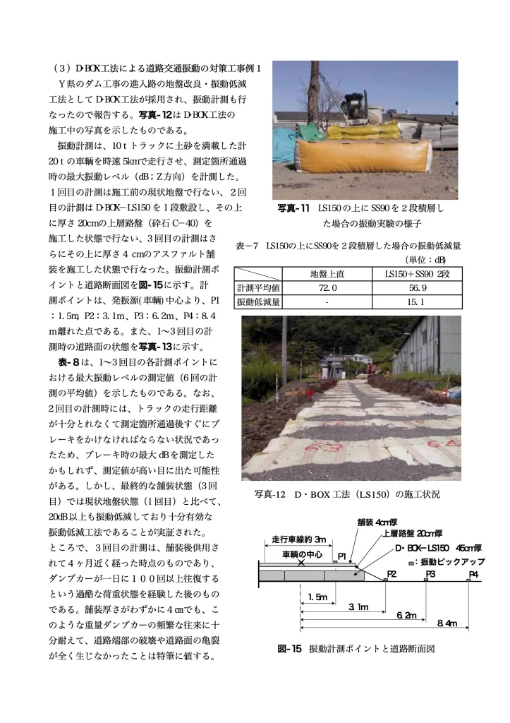 論文「土のう(soilbag)による地盤環境振動対策工法」page11